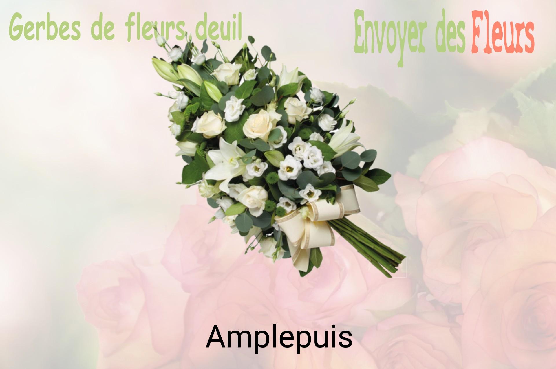 Gerbe de fleurs de deuil livrée à Amplepuis